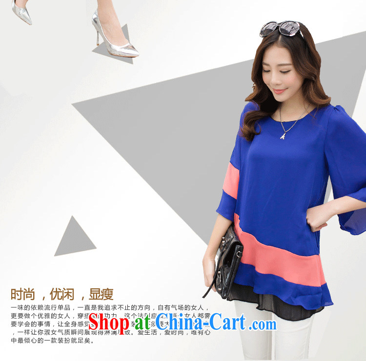 ZORMO spring 2015 new Korean women mm thick and fat XL snow woven shirts knocked color King cloak shirt royal blue XXXL pictures, price, brand platters! Elections are good character, the national distribution, so why buy now enjoy more preferential! Health