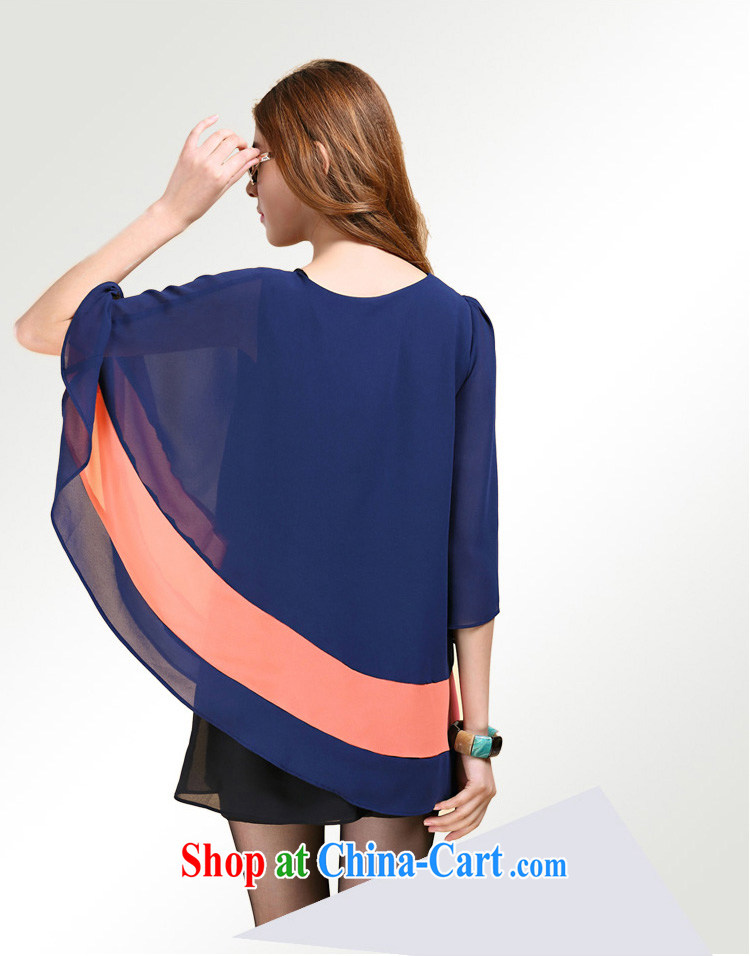 ZORMO spring 2015 new Korean women mm thick and fat XL snow woven shirts knocked color King cloak shirt royal blue XXXL pictures, price, brand platters! Elections are good character, the national distribution, so why buy now enjoy more preferential! Health