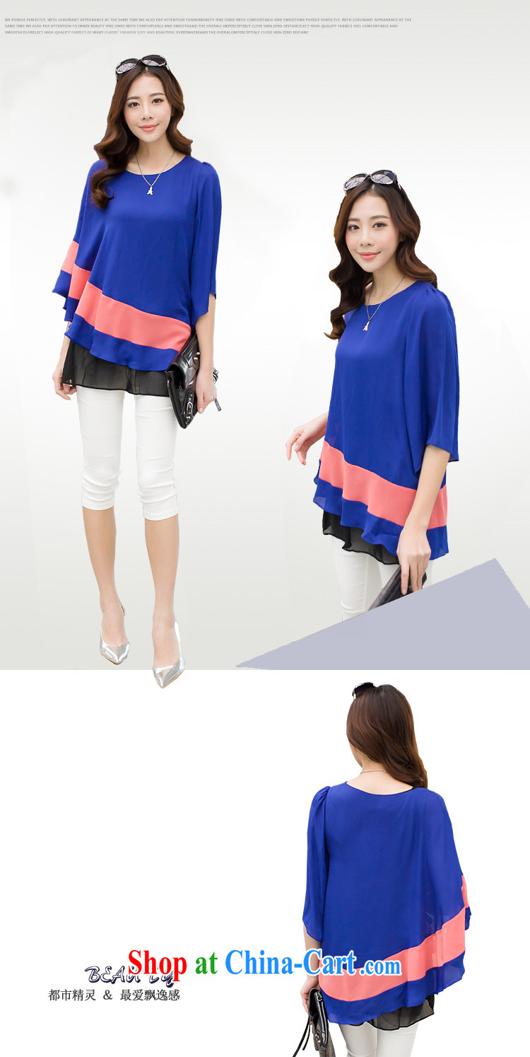 ZORMO spring 2015 new Korean women mm thick and fat XL snow woven shirts knocked color King cloak shirt royal blue XXXL pictures, price, brand platters! Elections are good character, the national distribution, so why buy now enjoy more preferential! Health