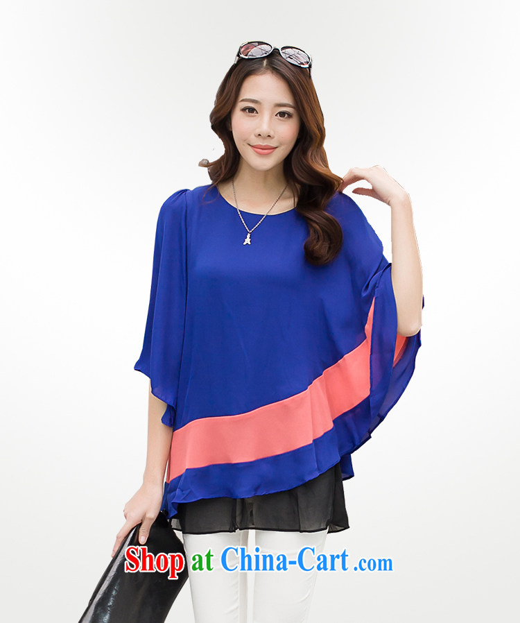 ZORMO spring 2015 new Korean women mm thick and fat XL snow woven shirts knocked color King cloak shirt royal blue XXXL pictures, price, brand platters! Elections are good character, the national distribution, so why buy now enjoy more preferential! Health