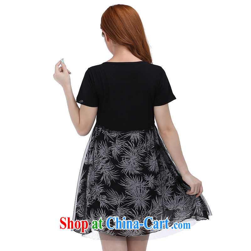 Laurie flowers, thick, female video thin, dresses larger thick sister Summer Snow woven dress 6277 black 4XL, Shani Flower (Sogni D'oro), and, on-line shopping