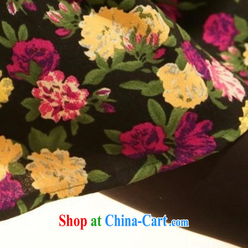 3, 2015 rock spring, Korean sweet flower filled with loose larger female, long, baby temperament a skirt 6993 picture color XL, 3, rock, shopping on the Internet