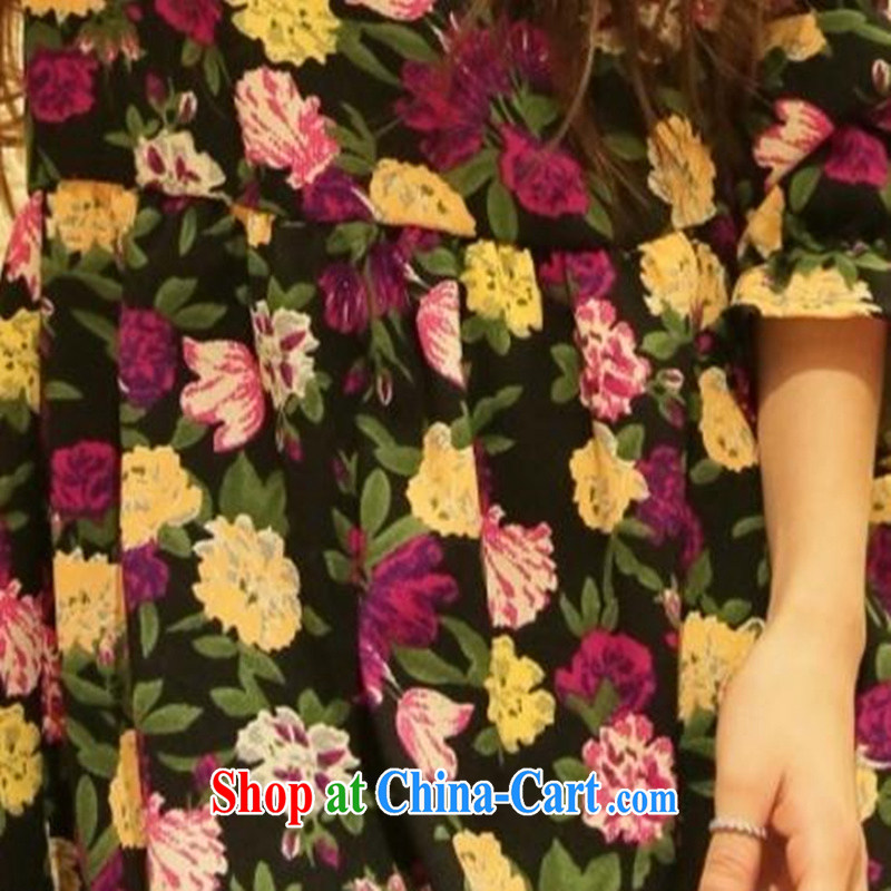 3, 2015 rock spring, Korean sweet flower filled with loose larger female, long, baby temperament a skirt 6993 picture color XL, 3, rock, shopping on the Internet