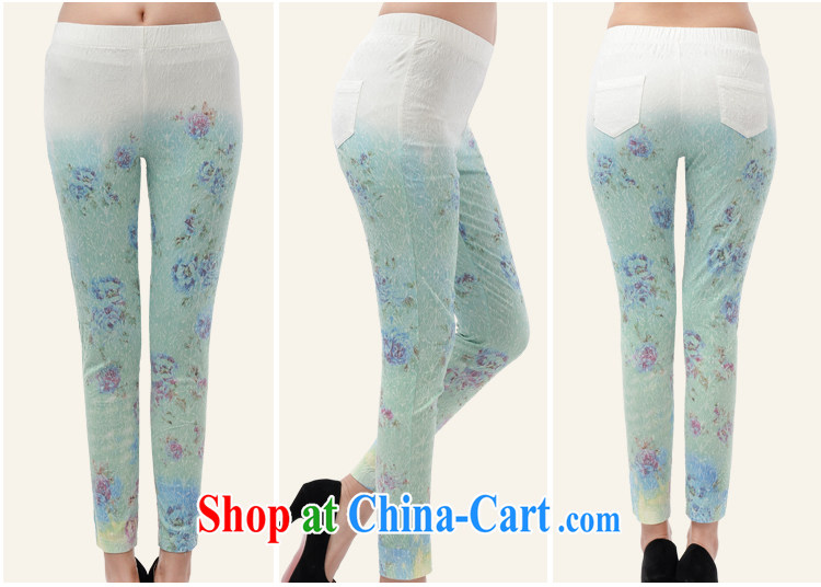 Sun Flower King, women mm thick winter clothes solid pants and indeed increase code 2015 new high-pop-up 3 D floral patterned trousers 6215 blue 5 XL (waist 101 - 120 pictures, price, brand platters! Elections are good character, the national distribution, so why buy now enjoy more preferential! Health