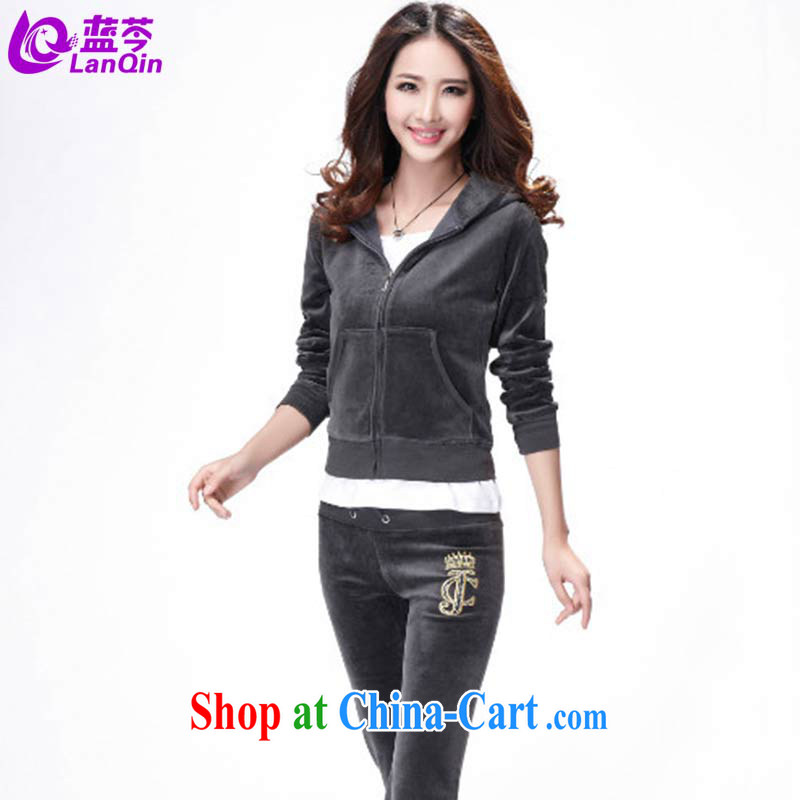 The Superintendent 2015 spring new velvet jacket Kit Leisure package the code female Korean girls were red XL, blue Superintendent (lanqin), shopping on the Internet