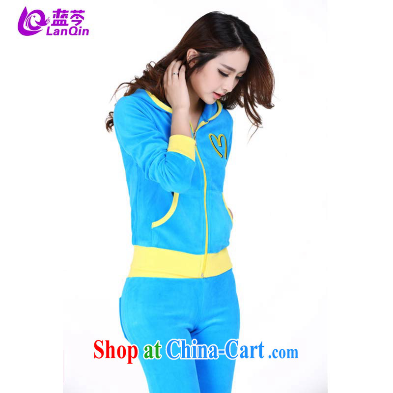 The Superintendent fall and winter sport and leisure package female Korean Beauty graphics thin velvet-cap long-sleeved ladies blue XL, the Superintendent (lanqin), and, on-line shopping