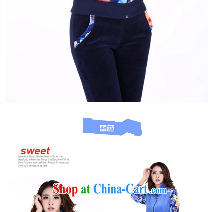 The Superintendent fall and winter sport and leisure package female velvet stamp female beauty graphics thin, Yi Korean girl with light sapphire blue XL pictures, price, brand platters! Elections are good character, the national distribution, so why buy now enjoy more preferential! Health