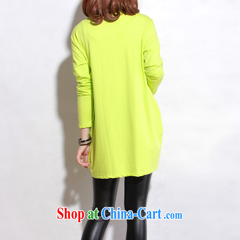 Director of the Advisory Committee 2015 Spring and Autumn and the new, and indeed increase, women mm thick loose, long, solid shirts T shirt-skirt fluorescent colors are relaxed, chest of tile 118, made the Advisory Committee (mmys), online shopping