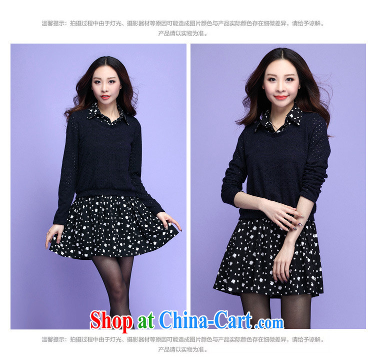 Loved 2015 spring loaded thick, and indeed increase, female Korean video thin leave of two long-sleeved dress 3676 black 4XL pictures, price, brand platters! Elections are good character, the national distribution, so why buy now enjoy more preferential! Health
