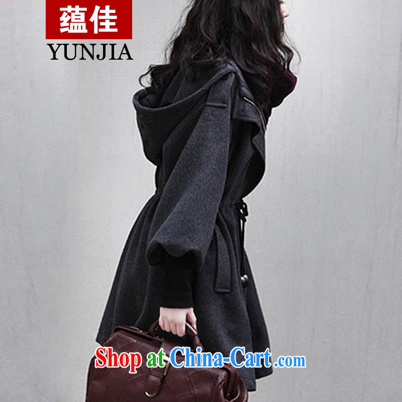 To better 2014 autumn and winter clothes new jacket, and ventricular hypertrophy, female sheep lint-free cloth, clothing and hair so the coat lady cap thicken the cotton, charcoal gray 5 XL, better, and shopping on the Internet