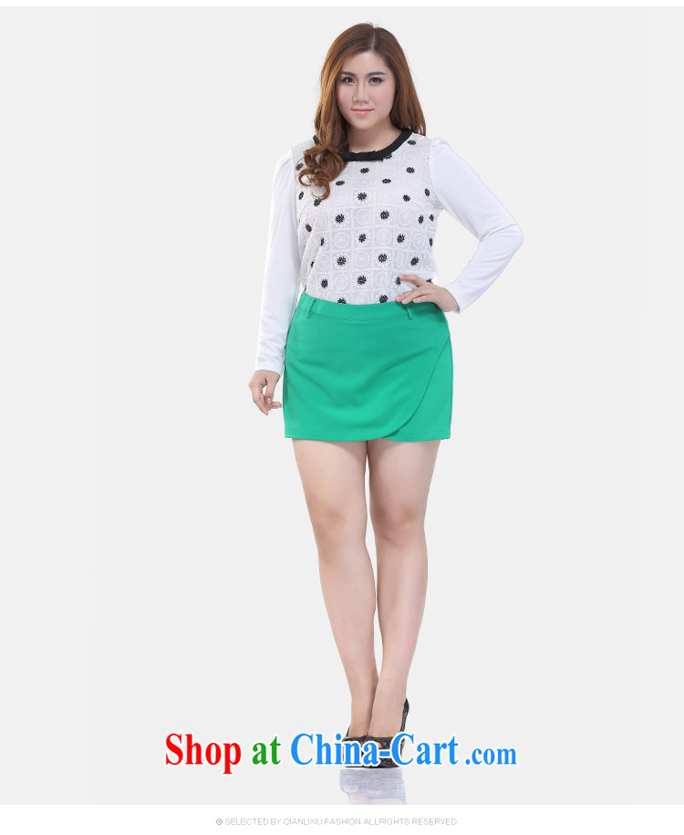 Slim LI Sau 2015 spring and summer with new, larger female Korean hip graphics thin shorts winter skirt skirt pants Q 7918 green 5 XL pictures, price, brand platters! Elections are good character, the national distribution, so why buy now enjoy more preferential! Health