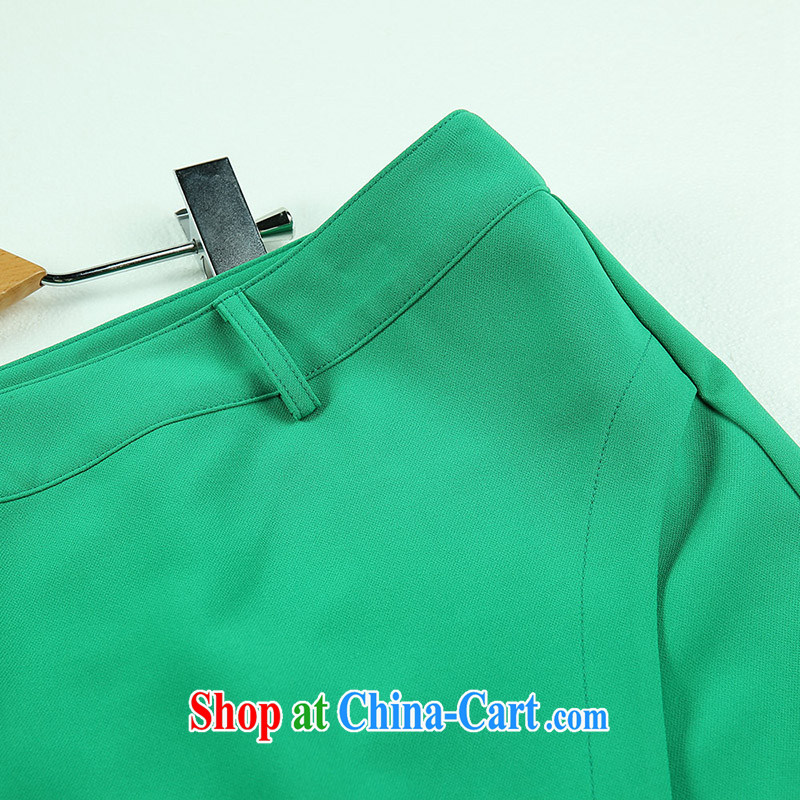 Slim Li-su 2015 spring and summer with new, larger female Korean reference and Video thin shorts winter skirt skirt pants Q 7918 green 5 XL, slim Li-su, and shopping on the Internet