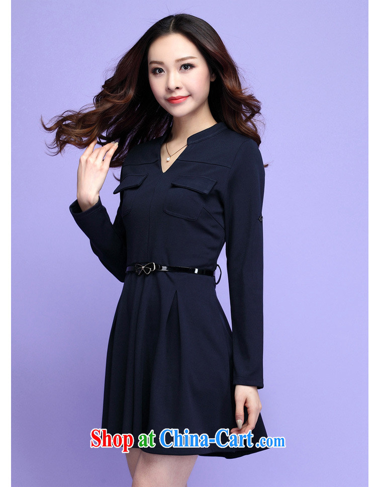 Loved spring new Korean version commuter and indeed increase, female long-sleeved Career Dress 3682 black 4XL pictures, price, brand platters! Elections are good character, the national distribution, so why buy now enjoy more preferential! Health