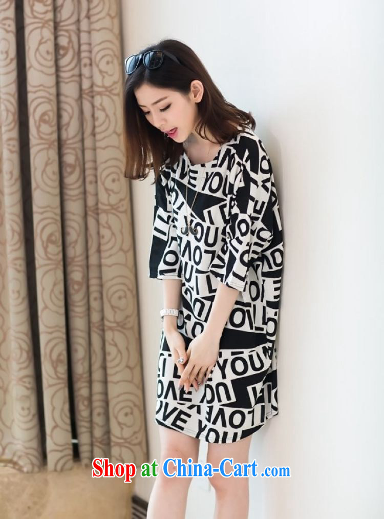 The sum 2015 summer women's clothing, Japan, and South Korea personalized English words 7 stamp duty cuff with larger graphics thin thick MM 100 hem T pension 200 jack to wear picture color code pictures, price, brand platters! Elections are good character, the national distribution, so why buy now enjoy more preferential! Health