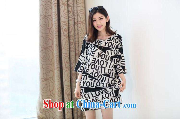 The sum 2015 summer women's clothing, Japan, and South Korea personalized English words 7 stamp duty cuff with larger graphics thin thick MM 100 hem T pension 200 jack to wear picture color code pictures, price, brand platters! Elections are good character, the national distribution, so why buy now enjoy more preferential! Health