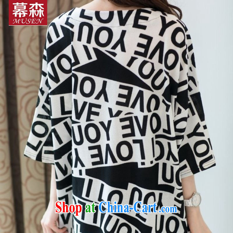 The sum 2015 summer women's clothing, Japan, and South Korea personalized English word 7 of stamp duty cuff with the Code graphics thin thick MM 100 hem T pension 200 jack to wear picture color codes, sum, and shopping on the Internet