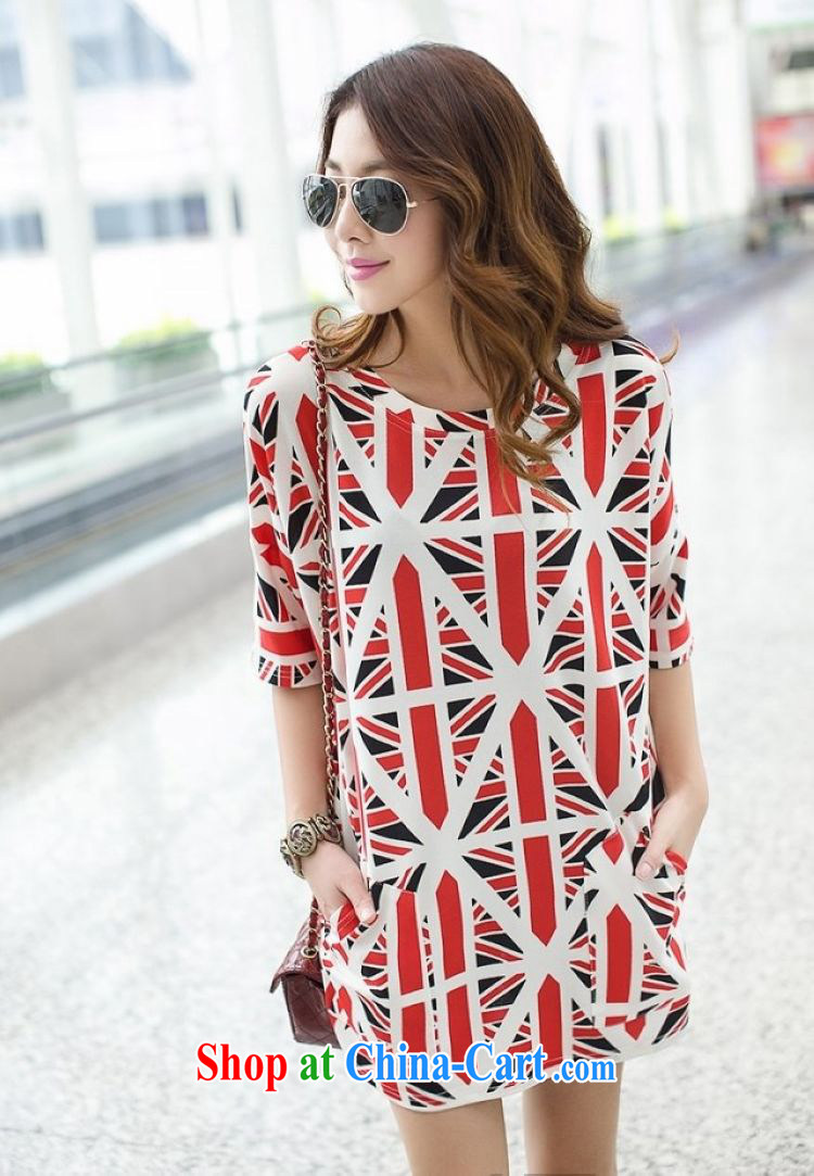 The sum 2015 summer Women's edition loose the code 100 hem the British flag in loose cuff pocket, long, large code T pension 200 jack to wear picture color code pictures, price, brand platters! Elections are good character, the national distribution, so why buy now enjoy more preferential! Health