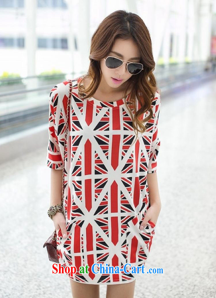 The sum 2015 summer Women's edition loose the code 100 hem the British flag in loose cuff pocket, long, large code T pension 200 jack to wear picture color code pictures, price, brand platters! Elections are good character, the national distribution, so why buy now enjoy more preferential! Health