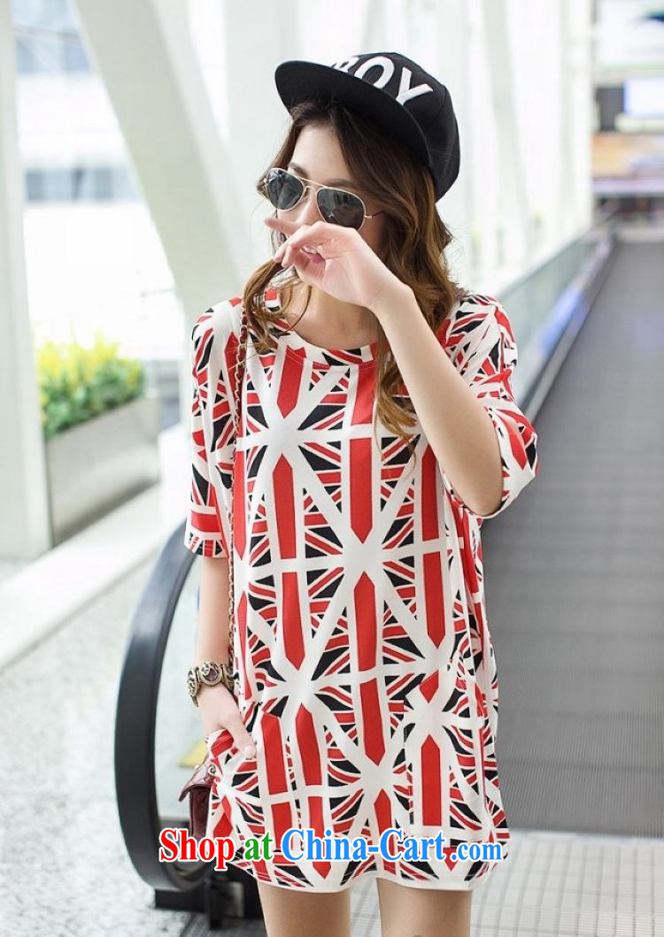 The sum 2015 summer Women's edition loose the code 100 hem the British flag in loose cuff pocket, long, large code T pension 200 jack to wear picture color code pictures, price, brand platters! Elections are good character, the national distribution, so why buy now enjoy more preferential! Health