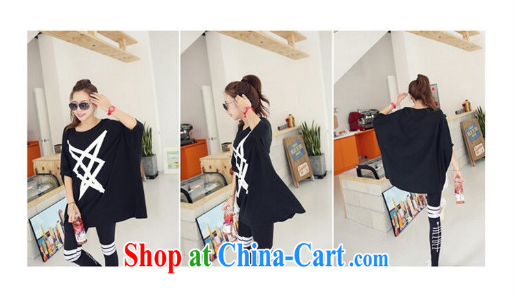 In 2015, spring and summer, Korean version of the greater, ultra-liberal underlined geometry bat sleeves larger version 100 hem graphics thin T pension 200 jack can be seen wearing black are code pictures, price, brand platters! Elections are good character, the national distribution, so why buy now enjoy more preferential! Health