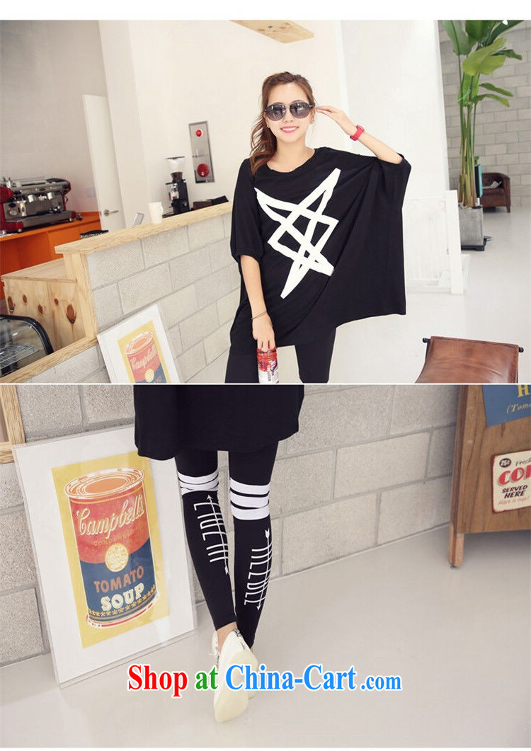 In 2015, spring and summer, Korean version of the greater, ultra-liberal underlined geometry bat sleeves larger version 100 hem graphics thin T pension 200 jack can be seen wearing black are code pictures, price, brand platters! Elections are good character, the national distribution, so why buy now enjoy more preferential! Health