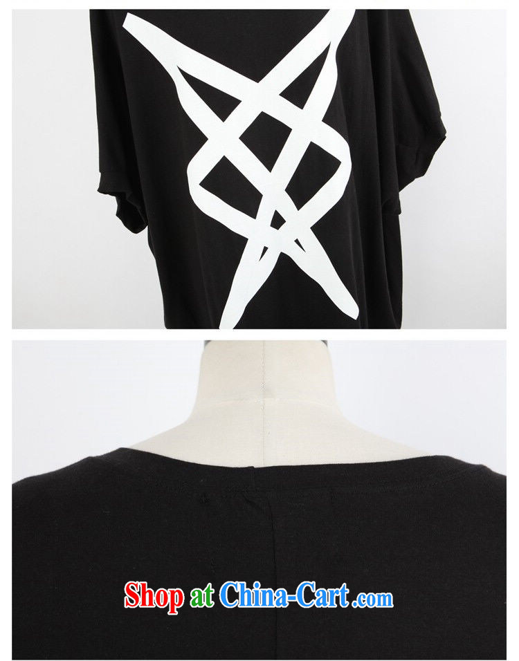 In 2015, spring and summer, Korean version of the greater, ultra-liberal underlined geometry bat sleeves larger version 100 hem graphics thin T pension 200 jack can be seen wearing black are code pictures, price, brand platters! Elections are good character, the national distribution, so why buy now enjoy more preferential! Health