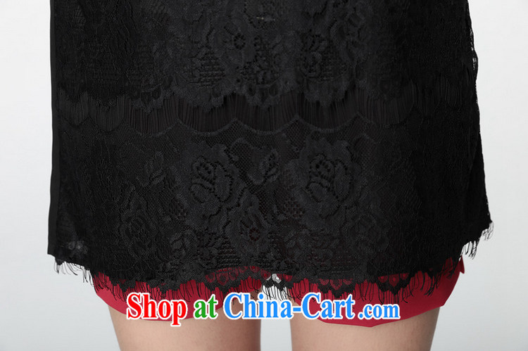 The blue-XL women 2015 summer new cultivating short-sleeve long lace shirt thick mm thick, thick sister beauty lady T shirt lace small black 2 XL 145 - 160 Jack pictures, price, brand platters! Elections are good character, the national distribution, so why buy now enjoy more preferential! Health
