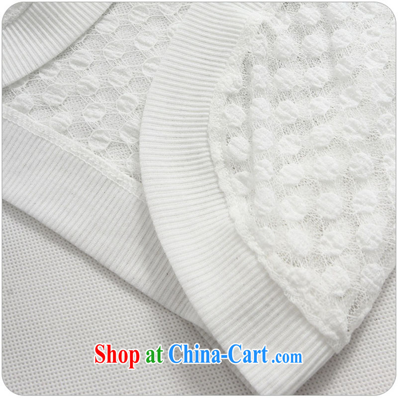 CONSTITUTION AND CLOTHING new 2015 quarter 4 100 ground Openwork knit-mm thick lady cultivating the T-shirt long-sleeved T-shirt air-conditioned the fat increase, female, a shawl white 4XL 180 - 200 jack, constitution, and shopping on the Internet