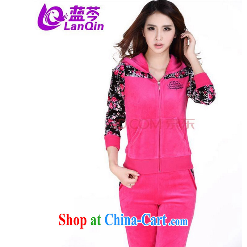 The Superintendent 2015 autumn new soft velvet sportswear women Beauty and Leisure package movement yoga Kit by red S, the Superintendent (lanqin), online shopping