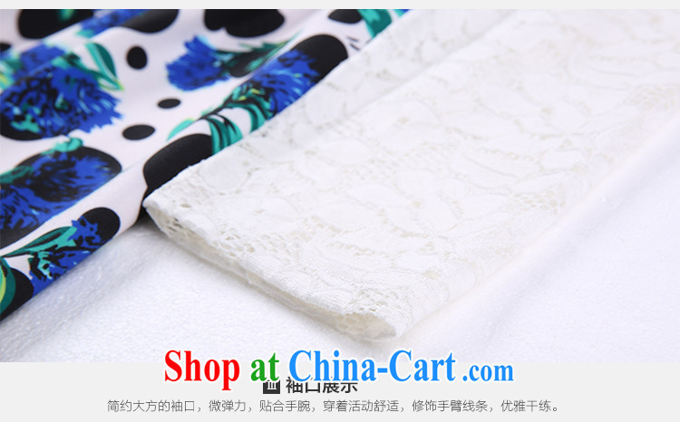 Slim LI Sau 2015 spring new, larger female sweet lace with elegant beauty stamp long-sleeved leave of two garment Q 7905 black 4XL pictures, price, brand platters! Elections are good character, the national distribution, so why buy now enjoy more preferential! Health