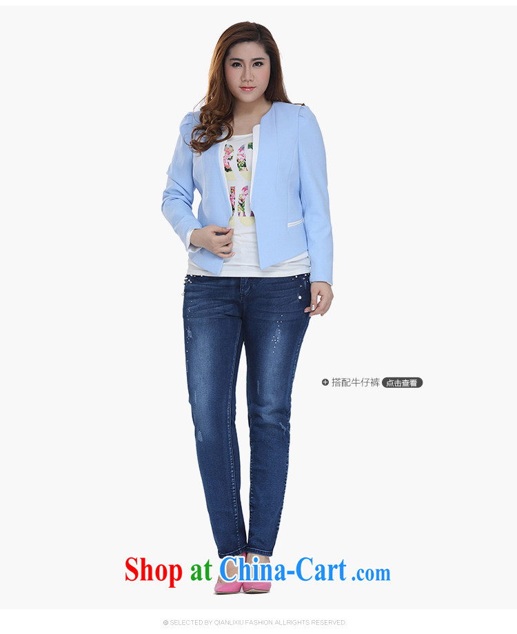 Slim Li-su 2015 spring new, larger female Korean OL Princess cuff stitching long-sleeved jacket Q 7157 pink 4 XL pictures, price, brand platters! Elections are good character, the national distribution, so why buy now enjoy more preferential! Health