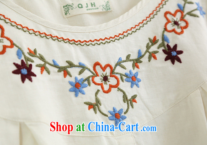The poem Julia spring linen large code mm thick shirt ethnic wind sum of arts embroidery cotton the long-sleeved shirt solid white are code pictures, price, brand platters! Elections are good character, the national distribution, so why buy now enjoy more preferential! Health