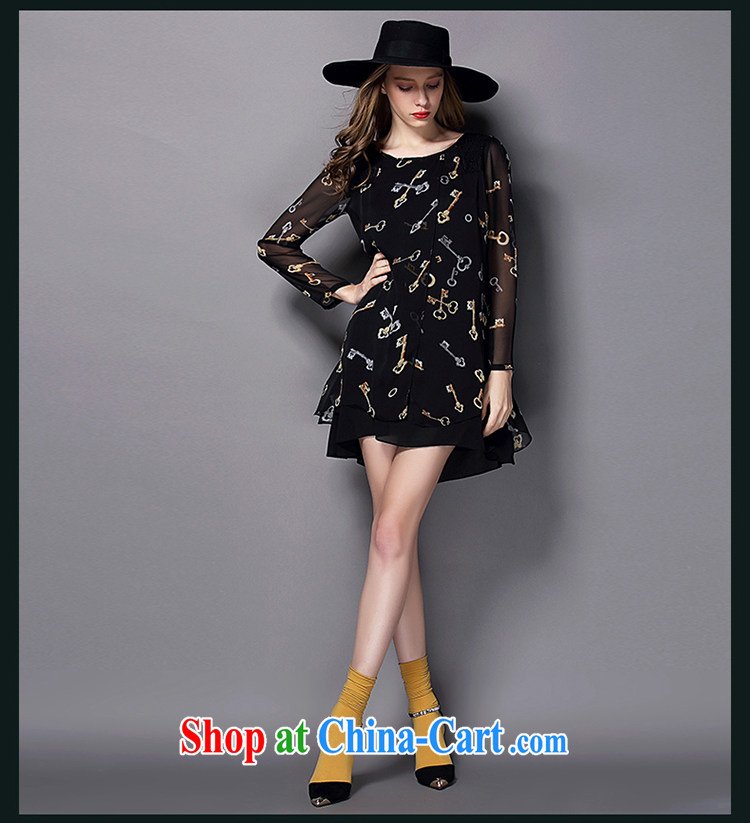 Mephidross economy honey, 2015 spring new and indeed increase, female retro stamp long-sleeved snow woven dresses 2827 black large code 5 200 XL about Jack pictures, price, brand platters! Elections are good character, the national distribution, so why buy now enjoy more preferential! Health
