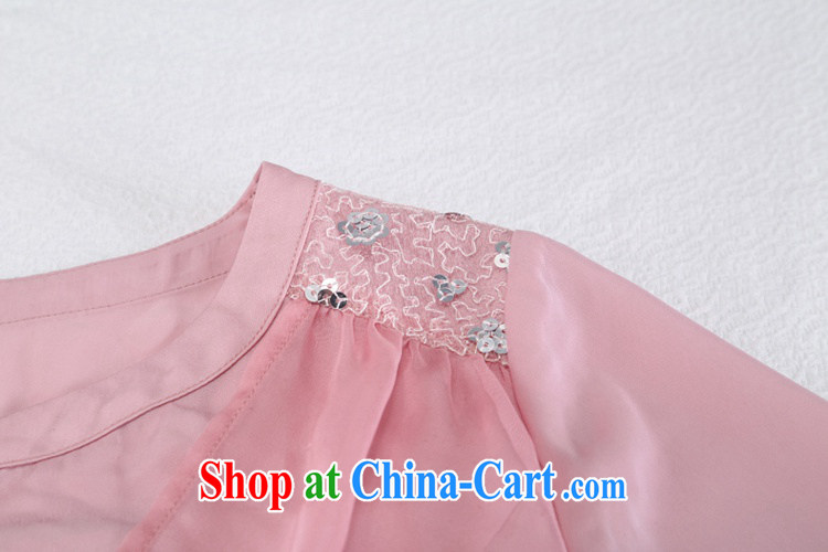 To better snow-woven shirt, long-sleeved 2015 spring new, larger female American big wind lace solid shirt female bare pink spot 5 XL for 175 - 190 Jack pictures, price, brand platters! Elections are good character, the national distribution, so why buy now enjoy more preferential! Health