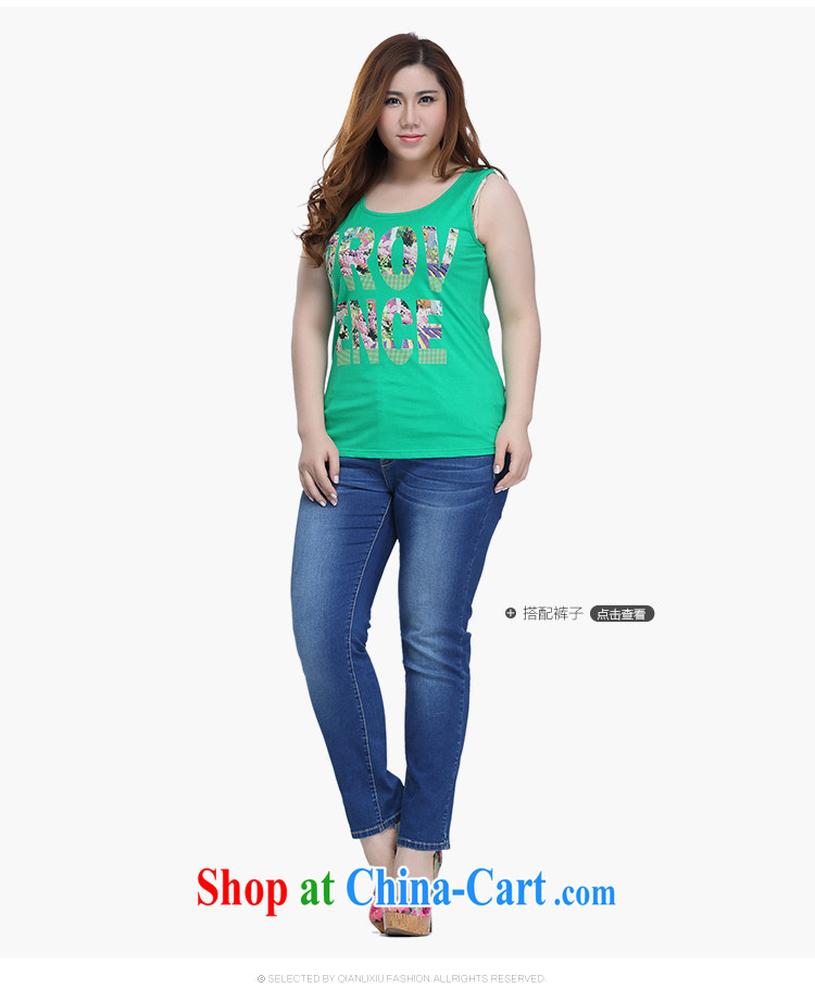 Slim LI Sau 2015 spring and summer new, larger female decoration, graphics thin letter stamp sleeveless vest T pension Q 7078 black 4XL pictures, price, brand platters! Elections are good character, the national distribution, so why buy now enjoy more preferential! Health