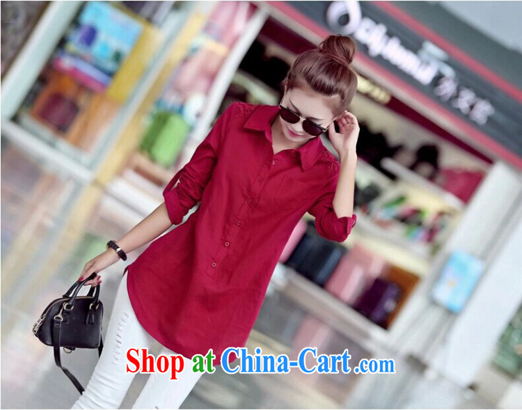 2015 new spring loaded long-sleeved T-shirt large, Autumn with long-sleeved T-shirt loose Korean-shirt female spring cotton Ma shirt T-shirt dark blue XXL pictures, price, brand platters! Elections are good character, the national distribution, so why buy now enjoy more preferential! Health