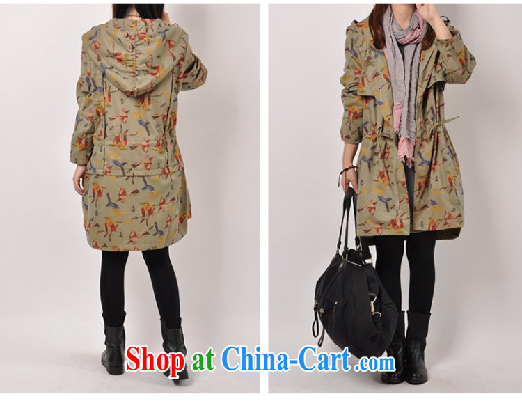 Love Princess Anne new Korean version the code female loose thick windbreaker, long cotton Ma jacket N 8537 green code L pictures, price, brand platters! Elections are good character, the national distribution, so why buy now enjoy more preferential! Health