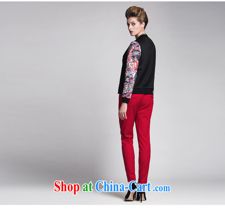 Slim, Mr Big, female 2015 spring new thick mm stylish Korean floral tiles jacket 951047461 red 4 XL pictures, price, brand platters! Elections are good character, the national distribution, so why buy now enjoy more preferential! Health