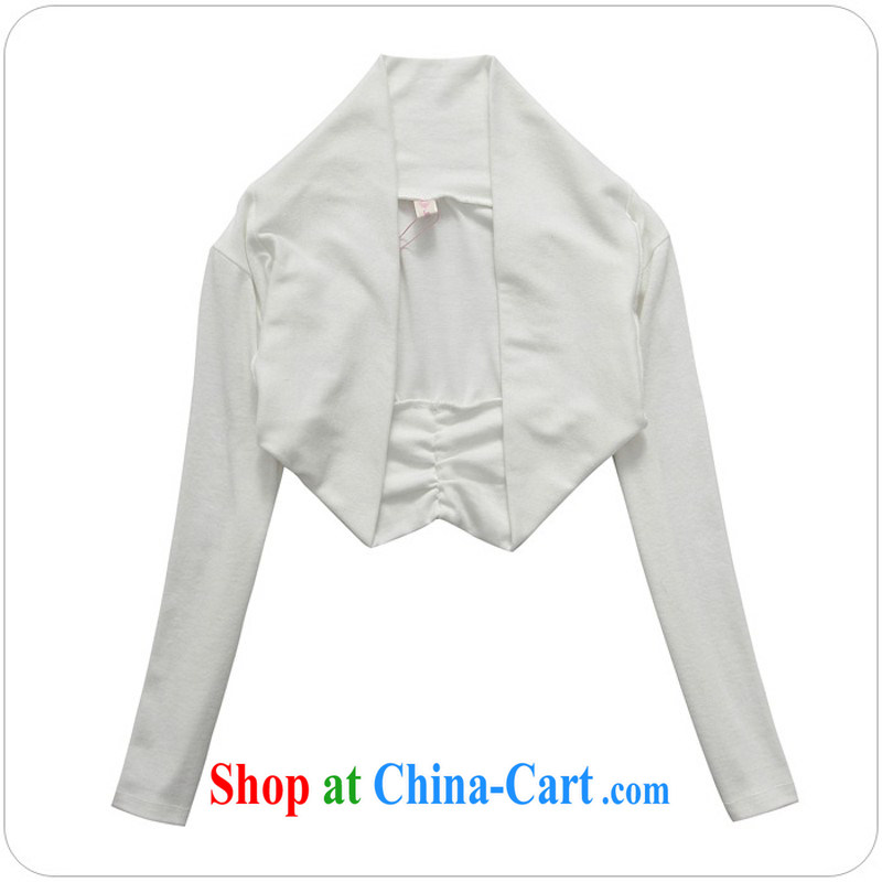 The package mail 2015 spring and summer with new long-sleeved small shawl XL sunscreen clothing and small dress jacket cardigan 100 on the shoulder T-shirt m thick white are, about 90 - 110 jack, land is still the garment, and shopping on the Internet