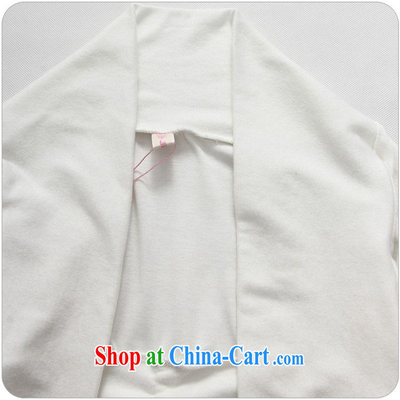 The package mail 2015 spring and summer with new long-sleeved small shawl XL sunscreen clothing and small dress jacket cardigan 100 on the shoulder T-shirt m thick white are, about 90 - 110 jack, land is still the garment, and shopping on the Internet