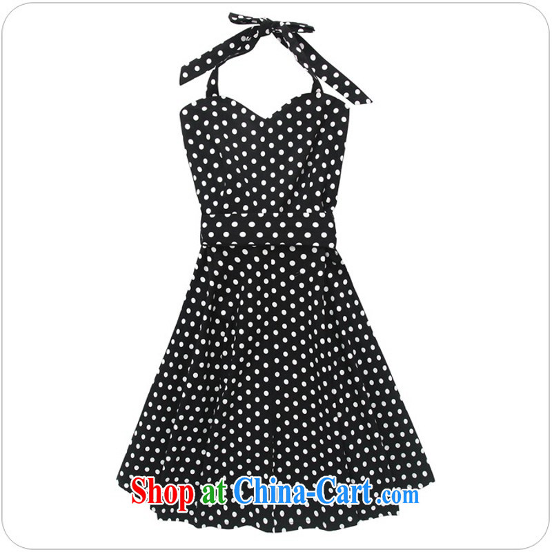 The package mail 2015 summer new stylish wave point control temperament of a sense also dress XL OL ladies dress, vest dress girls black 3 XL approximately 160 - 180 jack, land is still the garment, and shopping on the Internet