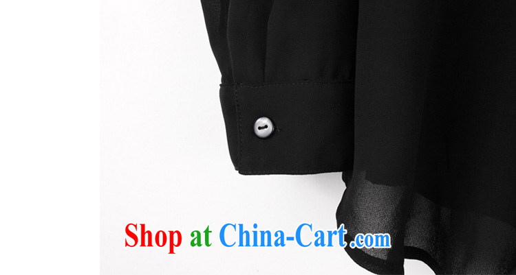 In short light 2015 spring new king, female fat, video thin stylish 100 ground lapel snow woven shirts two-piece 1606 black 4XL pictures, price, brand platters! Elections are good character, the national distribution, so why buy now enjoy more preferential! Health