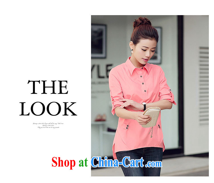 Arrogant season 2015 spring new female, long cotton shirt the girls long-sleeved larger shirt linen shirt gray XXXL pictures, price, brand platters! Elections are good character, the national distribution, so why buy now enjoy more preferential! Health