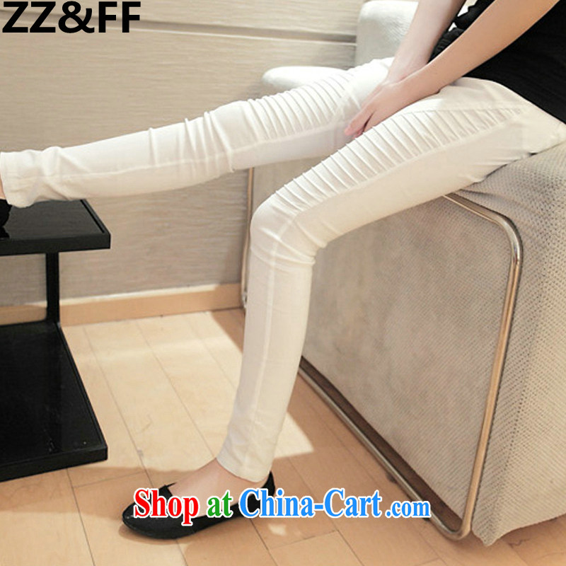 ZZ &FF 2015 summer new Korea and indeed XL female 200 catties MM thick solid pants stylish warranty and trousers female white XXL (130 - 165 ) jack, ZZ &FF, shopping on the Internet