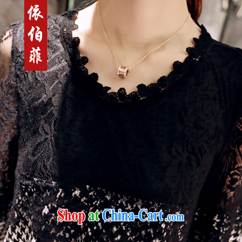 According to perfect 2015 spring new emphasis on MM and indeed increase, female lace stitching 1000 birds, loose dresses female Y 5009 1000 bird 3 XL, according to perfect (Yibofei), and shopping on the Internet