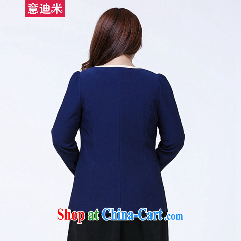 It's Spring and Autumn 2015 new, larger female small suits, casual video Thin women jacket C 1 - 1004 blue XXL, Disney's M (YIDIMI), shopping on the Internet