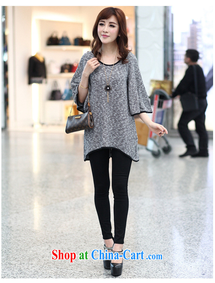 Magic of the 2015 spring new Korean version the FAT and FAT MM stylish bat sleeves loose larger female T pension 81,312 gray XXXXXL pictures, price, brand platters! Elections are good character, the national distribution, so why buy now enjoy more preferential! Health