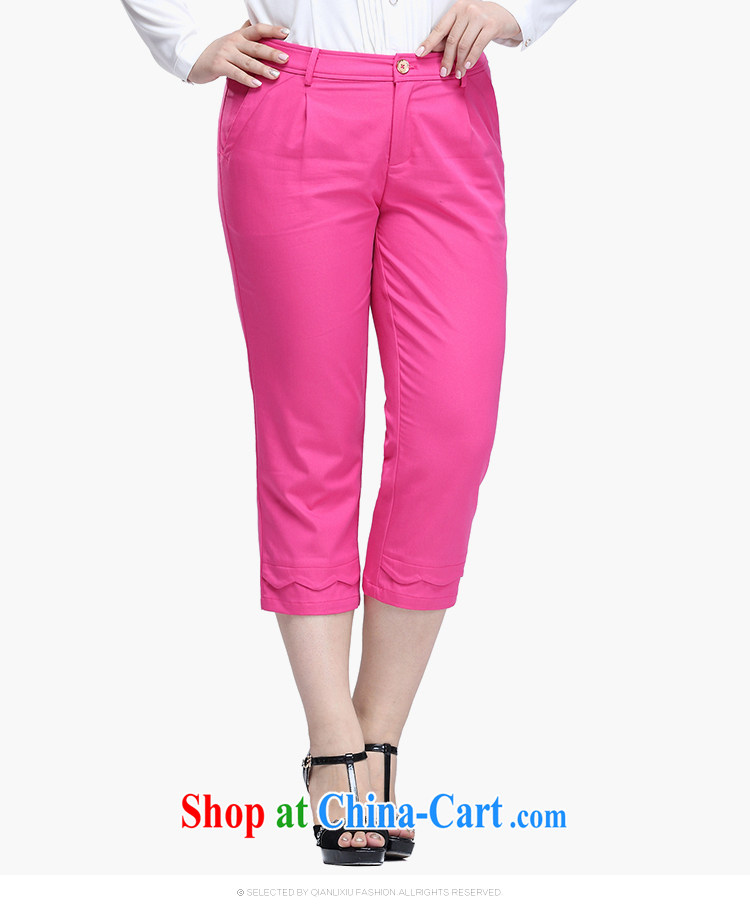 Slim LI Sau 2015 spring and summer new, larger female fashion, back 100 feet ground 7 pants pants Q 7390 by red 5 XL pictures, price, brand platters! Elections are good character, the national distribution, so why buy now enjoy more preferential! Health