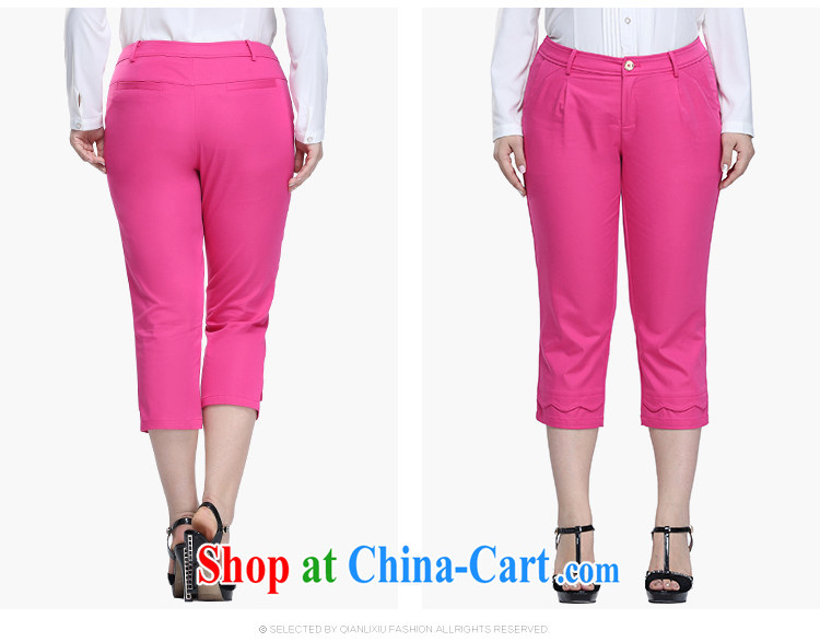 Slim LI Sau 2015 spring and summer new, larger female fashion, back 100 feet ground 7 pants pants Q 7390 by red 5 XL pictures, price, brand platters! Elections are good character, the national distribution, so why buy now enjoy more preferential! Health