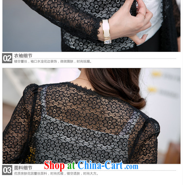 Good luck cracking the Code women 2015 spring and summer New Solid Color Openwork lace T-shirt air-conditioning the Netherlands in cultivating long leisure thin coat V 5036 black 3 XL (suitable for 165 - 180 jack) pictures, price, brand platters! Elections are good character, the national distribution, so why buy now enjoy more preferential! Health